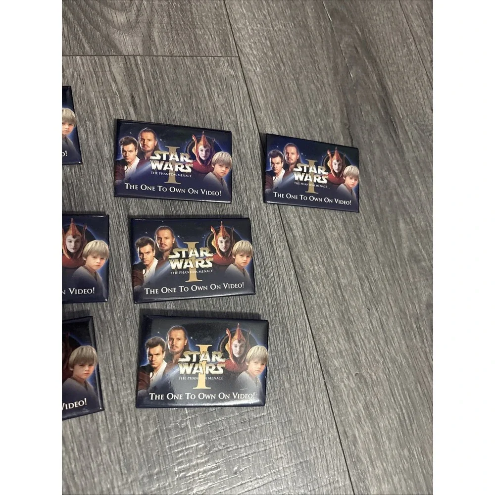 Star Wars‎ The Phantom Menace New Release Promo Button Pin Lot Of 10